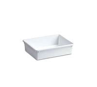 Stefanplast Bacinella frigo in plastica 50x35x12h cm, 15 L, Bianco