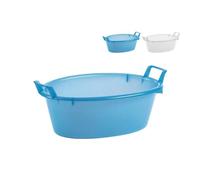 BACINELLA OVALE 50cm 16lt AZZURRA