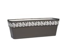 Vaso da Balcone Balconetta Opera Gaia Grafite e Grigio 50 cm