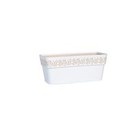Stefanplast Balconetta Gaia con riserva in Polipropilene Colore Bianca cm 30, 30cm