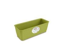 Stefanplast Balconetta Natural cm 50 con riserva d'acqua verde pistacchio