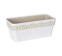 FIORIERA CLOE 30cm BEIGE CON RISERVA ACQUA
