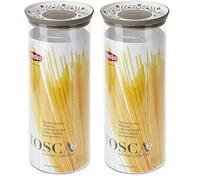 Stefanplast BARATTOLO ERMET TONDO 2,2 BIANCO TORTORA (Confezione da 2)