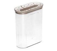 Stefanplast Barattolo plastica (2Lt) TOSCA porta cereali con dosatore Tortora