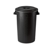Stefanplast Bidone Con Coperchio 120lt Nero 8003507251304