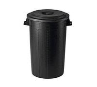 Stefanplast Bidone Pattumiera Portarifiuti Nero 100 Lt Utilissimo - Made In Italy