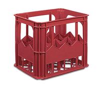 Stefanplast Bottle Cassetta cesto Porta Bottiglie Plastica Rosso 37x38x56 cm hob