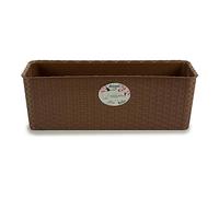 Stefanplast Cassetta Natural in Polipropilene con riserva Colore Tortora cm 50