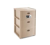 CASSETTIERA ELEGANCE STEFANPLAST 3 LIVELLI BEIGE