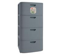 Stefanplast Cassettiera Domus Mobiletto 4 Cassett Plastica Moderna Made in Italy