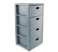 LINEA ELEGANCE CASSETTIERA 4 CASSETTI GREY