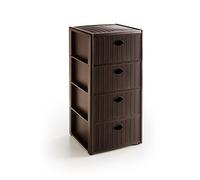 Cassettiera moka a 4 cassetti mobile per bagno cucina ufficio portaoggetti in pl