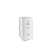 STEFANPLAST Cassettiera Elegance Slim 3 Bianco