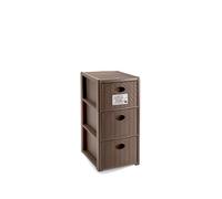 STEFANPLAST Cassettiera Elegance Slim 3 Tortora