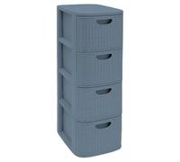 Cassettiera Multiuso Salvaspazio Stefanplast 4 Cassetti 30x40x80 cm 0993526