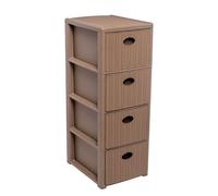 LINEA ELEGANCE CASSETTIERA SLIM 4 CASSETTI TORTORA