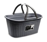 Stefanplast Cesta con manici (58x38x28cm) ELEGANCE Grigio pietra 30197