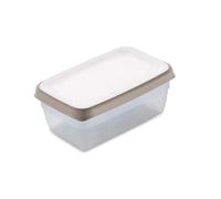Stefanplast Ciao Fresco Ciaofresco Contenitore Ermetico, 0,6lt, Trasparente e Tortora