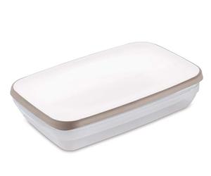 Stefanplast Ciaofresco Contenitore Ermetico, 2,4lt, Trasparente e Tortora