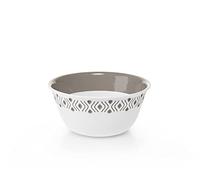 STEFANPLAST INSALATIERA Tosca Stone GR/BI D.19 H.9, 18/8 Stainless Steel, Grey, 19cm