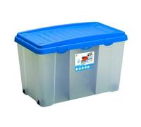 Stefanplast Contenitore (120Lt) con coperchio FAMILY BOX Trasparente azzurro