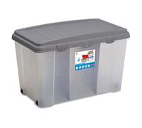 STEFANPLAST Contenitore Plastica Coperchio silver cm 80x47x51 13401 Family box