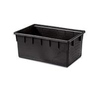 Stefanplast Contenitore rettangolare, 250 L, Nero, 94 x 63 x 57 cm