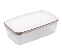 Stefanplast Ciaofresco Contenitore Ermetico, 3,6lt, Tortora Bianco