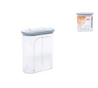 Stefanplast Dispenser cereali Tosca in san trasparente con coperchio Lt 2 BPA
