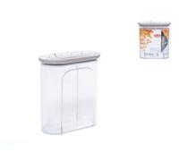 Stefanplast Dispenser cereali Tosca in san trasparente con coperchio Lt 2 BPA