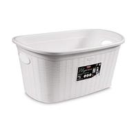 CESTA ELEGANCE 58X38X28 S/MANIC BIANCO