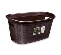 Stefanplast Elegance Cesta portabiancheria, Moka, cm 58x38x28h