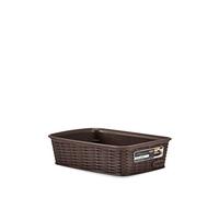 Stefanplast Elegance Cestino Rattan, Marrone, 20x14x6 cm