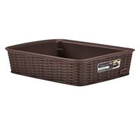 Stefanplast Elegance Cestino Rattan, Marrone, 25x19x6 cm
