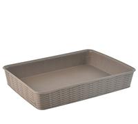 Stefanplast Elegance Cestino Rattan, Marrone, 35x26x6 cm
