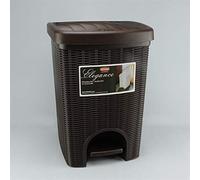 Pattumiera Elegance Ratt 20 Litri Moka Marrone Stefanplast