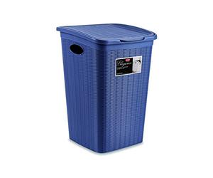 Stefanplast Elegance Porta Biancheria, Plastica, Blu, 38x37x54.5 cm, 1 unità