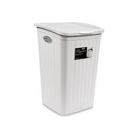 Stefanplast Elegance Portabiancheria, Bianco, 37x38x54.5h cm