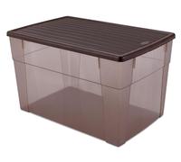 SCATOLA MULTIUSO 'ELEGANCE BOX' XXL cm 59 x 39 x h 35 moka/moka STEFANPLAST