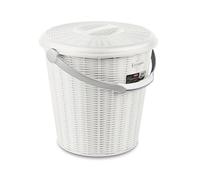 SECCHIO MANICO COPER 10LT ELEGANCE BIANC