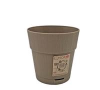 Stefanplast Ethica - Vaso per piante Ø 15 cm, colore: Grigio tortora