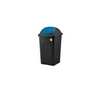 Stefanplast, Pattumiera Bascula multipat, portarifiuti, con Cope 60 lt Nero, blu