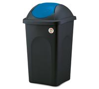 Stefanplast PATTUMIERA BASCULANTE MULTIPAT Lt. 60 - cm. 39x39x68 h col. Nero/Blu