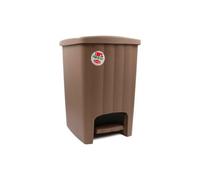 STEFANPLAST Pattumiera Bidone Spazzatura 20 Lt Plastica Tortora 21255 Elegance