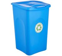 Stefanplast Pattumiera, Blu Capri, cm 37x37x56h