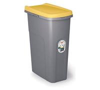 Stefanplast Pattumiera differenziata (40Lt) con ruote HOME ECO SYSTEM Giallo