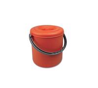 Pattumiera 20 Con Coperchio Eureka Arancio - Ø30X31H Cm