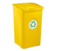 Stefanplast Pattumiera, Giallo, cm 37x37x56h