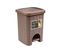 Stefanplast Pattumiera per Bagno 6 LT Secchio per Spazzatura Elegance Colore Tortora