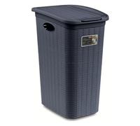 Stefanplast Porta biancheria Plastica (36Lt) ELEGANCE Blu navy 30504